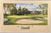 Linda Hartough Artist Proof Litho Golf Quaker Ridg