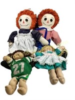 Raggedy Anne, Andy and Cabbage Patch Dolls