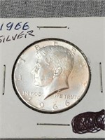 1966 Kennedy Half Dollar, 40% Silver
