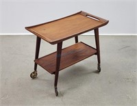 Teak Bar Cart Serving Trolley Opal Kleinmobel