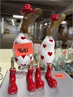 Hand made vintage Valentine’s Day duckies