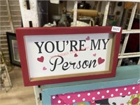 Little Red You’re My Person Wood Sign