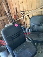 two matching office chairs (swivel)