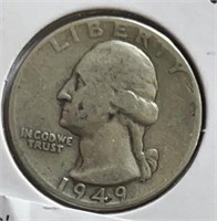 1949 Washington Quarter Silver