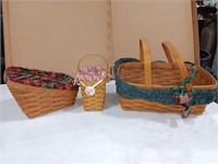 Longaberger baskets large right 15x10x6 1996 with