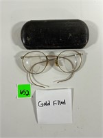 Antique Gold Filled Glasses w/ Case