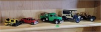 Collection of diecast cars/banks