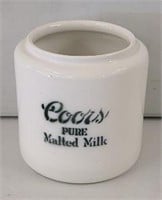 Coors Pure Malted Milk Crock 7"