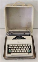 Antique Olympia Type Writer w/Lidded Carry Case