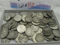 85 Assorted silver halves
