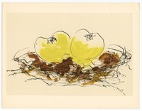Georges Braque 1959 pochoir "Pommes"