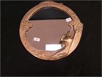 Reproduction Art Nouveau wall mirror, 11"
