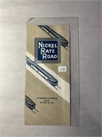 Nickel Plate Time Table - 1962