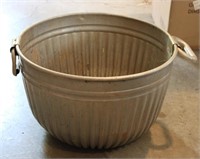 Galvanized Ribbed Bucket w/ Handles