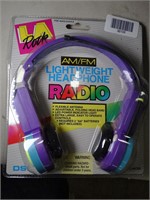 New 1990's LA Rock AM/FM Radio Headphones