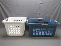 Lot of 2 Easy Carry Laundry Baskets