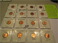 8- UNCIRCULATED LINCOLN CENTS, 8- 2009 LINCOLN