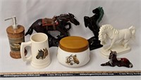 Horse Lot-Ceramic/Canisters+
