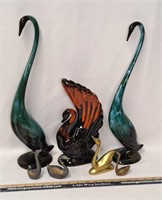 Swan Lot-Brass/Metal/Ceramic