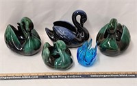 Swan Lot-Ceramic/Glass