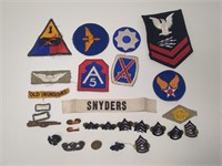 Lot of Miscellaneous U.S. Patches & Insignias