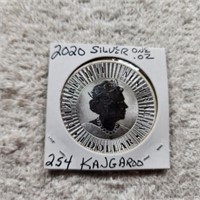 2020 One Oz. Silver Australia One Dollar Kangaroo