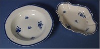 Two Spode floral 'Devonia' pattern dishes