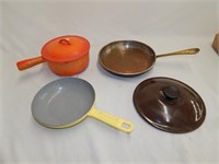 Mixed Cookware Enameled Cast Iron & Copper