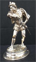 Signed antique silvered Bronze sculpture