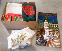 Tablecloths, Tapestry, Christmas Linens, Misc