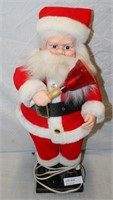 LIGHTED & ANIMATED SANTA CLAUS STATUE