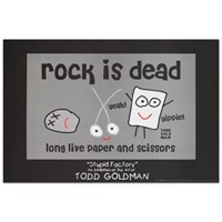Rock is Dead Collectible Lithograph (36" x 24") by