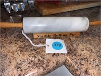 MARBLE ROLLING PIN WITH HOLDER