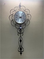 VINTAGE WILBY HANGING WALL CLOCK-NEEDS REPAIRS