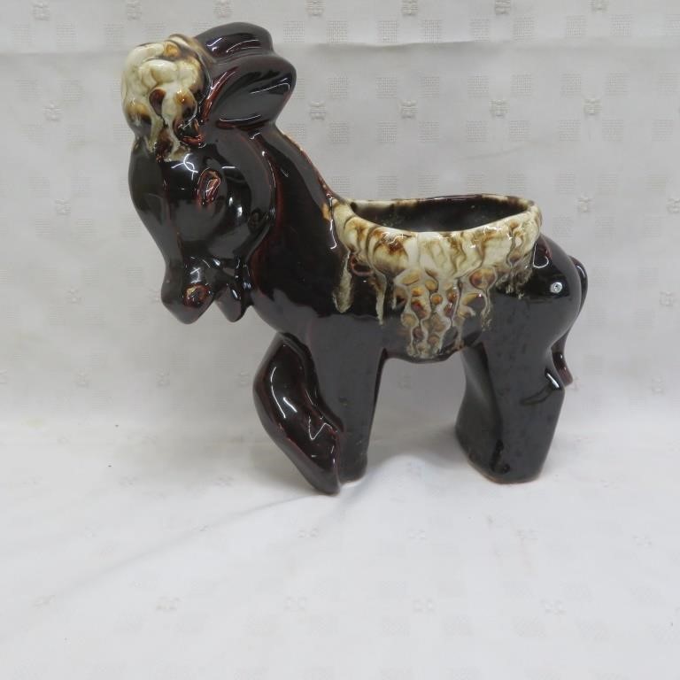 McCoy Donkey Planter MC Pottery