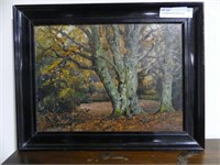 F. GOLDEN SHORT UNTITLED WOODLAND SCENE O/P