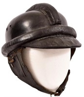 WWII Nazi German Leather Motorcycle Helmet