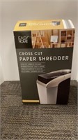 Easy Home cross cut paper shredder (new in box)