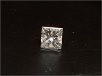 OF)  Genuine .25ct diamond princess cut