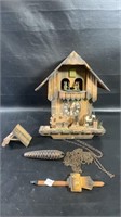 DER FROHLICHE WANDERER EDELWEISS CUCKOO CLOCK