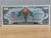 Aquaman banknote