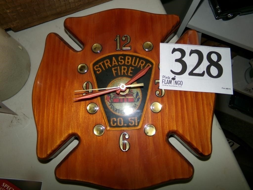 STRASSBURG FIRE DEPARTMENT CLOCK
