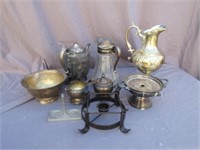 VARIOUS SILVER PLATE VICTORIAN PIECES