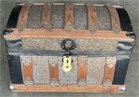 Decorative Wooden & Metal Trunk