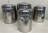 Stainless steel canister set