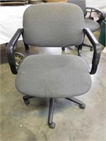 Office chair, gray fabric