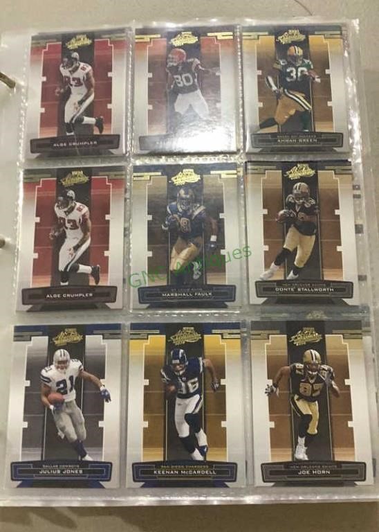 Sports cards - binder full of NFL football trading