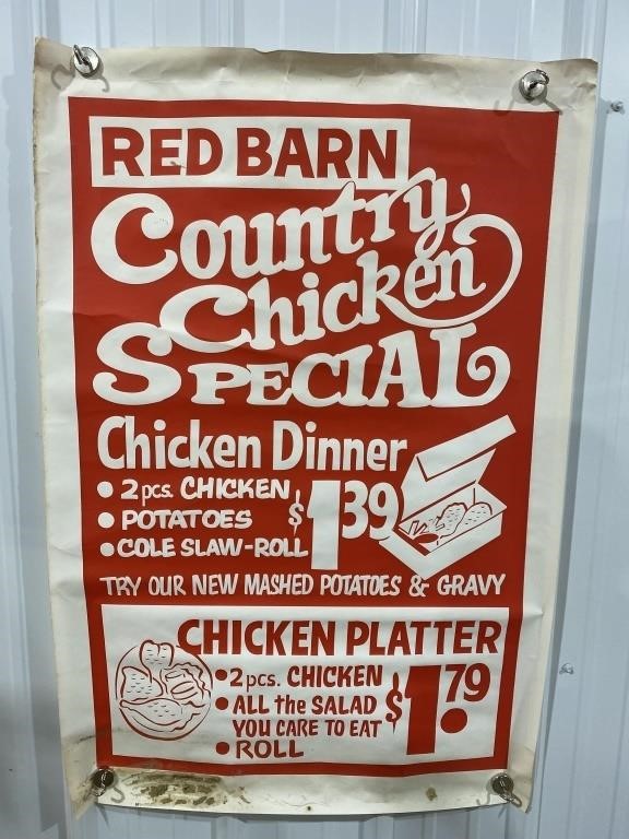 Red Barn poster 28” x 42”