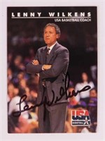 2006 HOF Lenny Wilkens autographed card