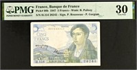 France 5 Francs P98b 1947 PMG30 Very Fine+GIFT!!